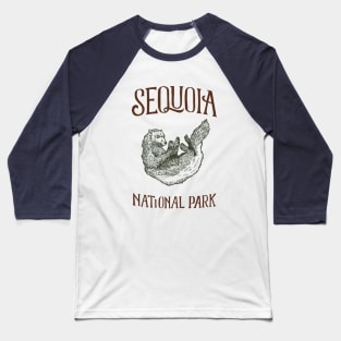 Sequoia National Park: Falling Wolverine Baseball T-Shirt